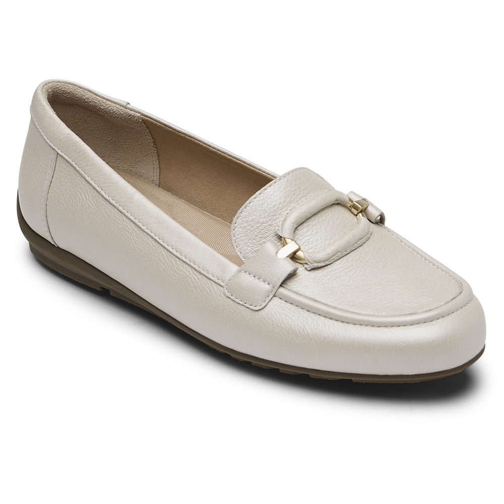 Rockport Loafers Dame Hvite - Total Motion Circle Driver - BQVF59817